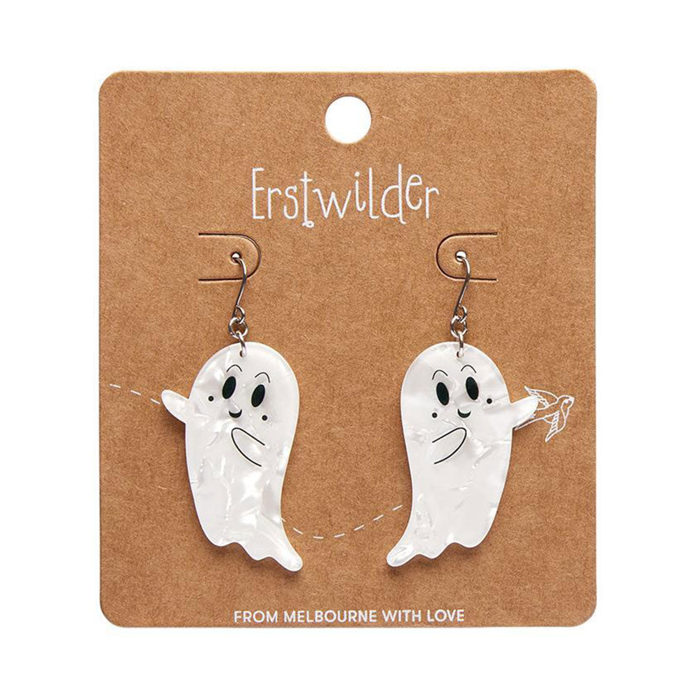 Ghost Drop Earrings - White (3 Pack) by Erstwilder image 1