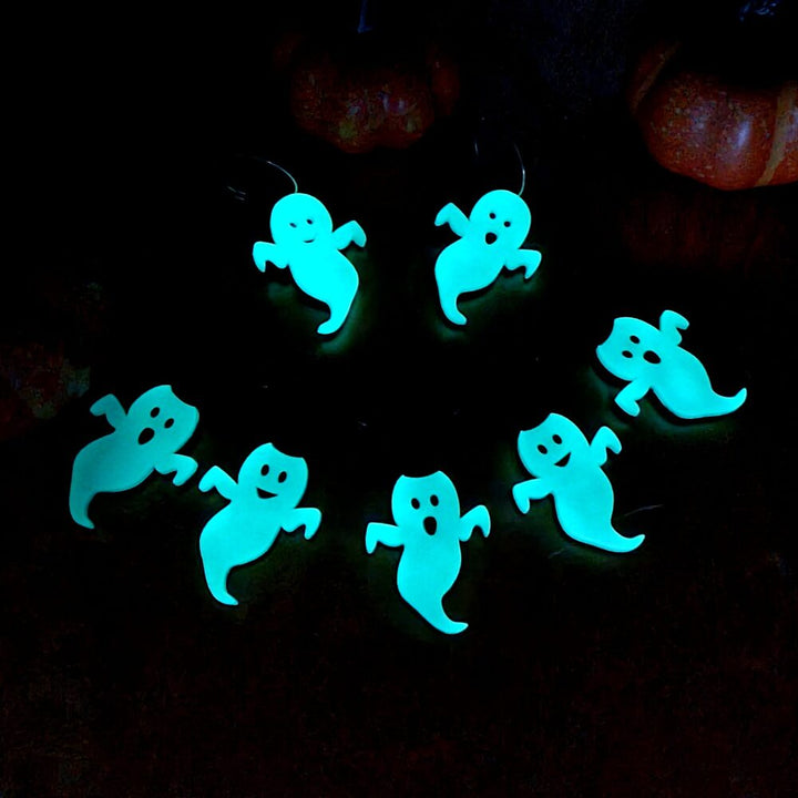 Ghost Lights Glow in The Dark Charm Necklace by Cherryloco Jewellery 2