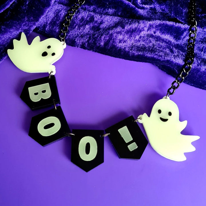 Ghost Party Banner Necklace by Cherryloco Jewellery 2