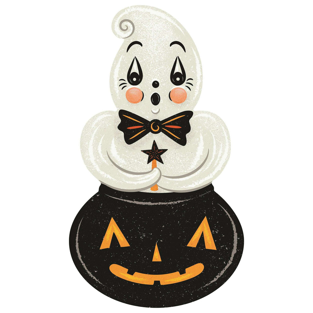 Ghostie in Caudron Die Cut Vinyl Halloween Floor Decor by Johanna Parker -102"