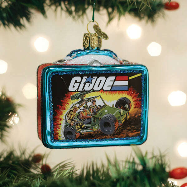 Old World Christmas G.I. Joe Lunchbox Blown Glass Ornament
