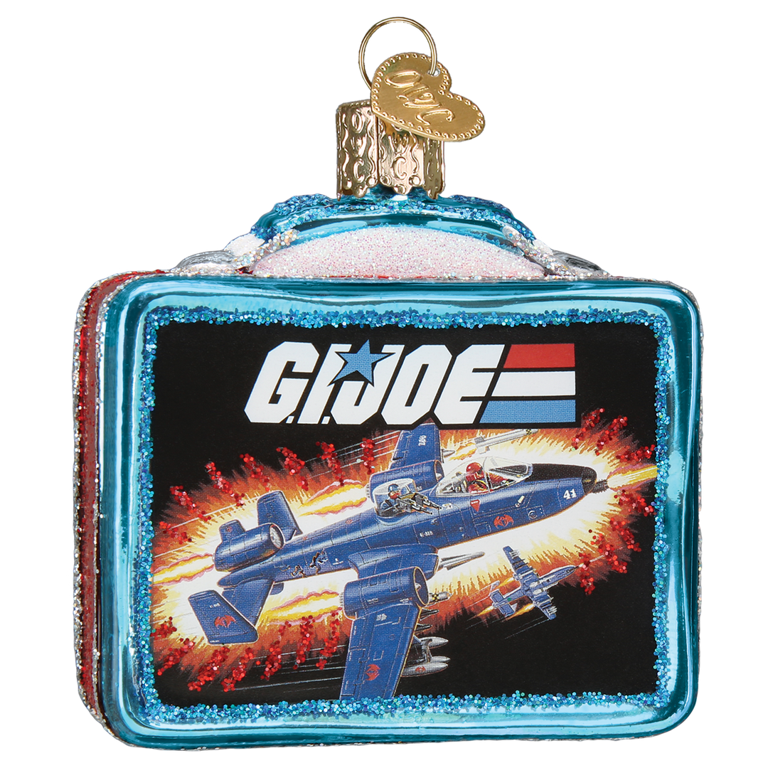 Old World Christmas G.I. Joe Lunchbox Blown Glass Ornament