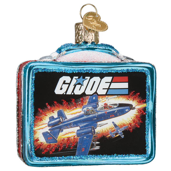 Old World Christmas G.I. Joe Lunchbox Blown Glass Ornament