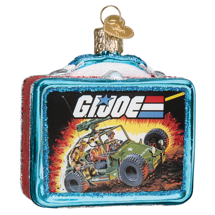 Old World Christmas G.I. Joe Lunchbox Blown Glass Ornament