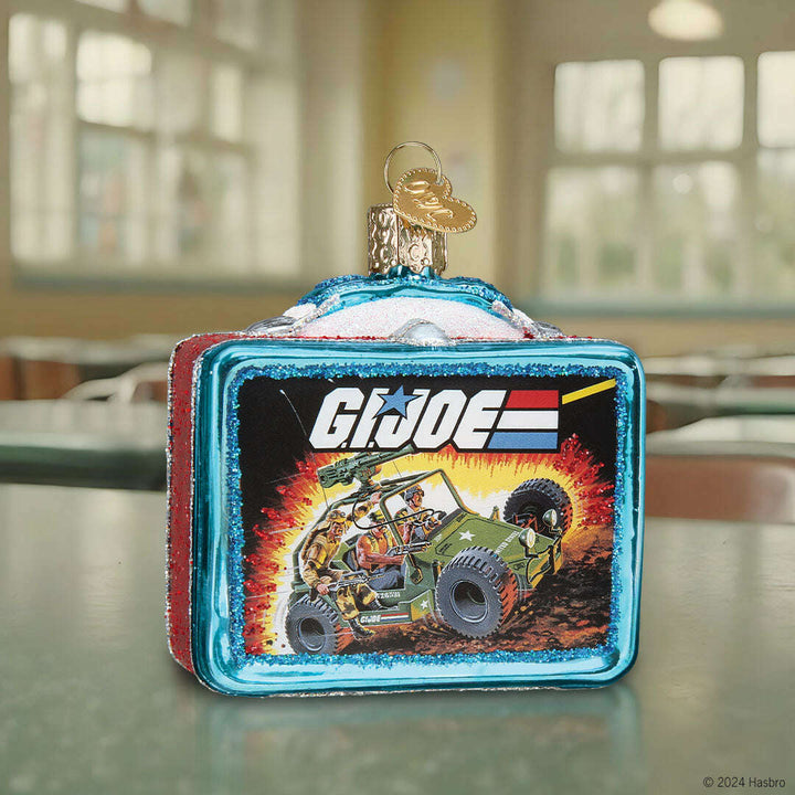 Old World Christmas G.I. Joe Lunchbox Blown Glass Ornament
