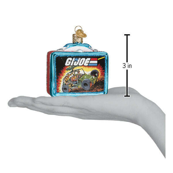 Old World Christmas G.I. Joe Lunchbox Blown Glass Ornament