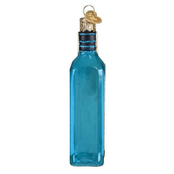Old World Christmas Gin Bottle Blown Glass Ornament