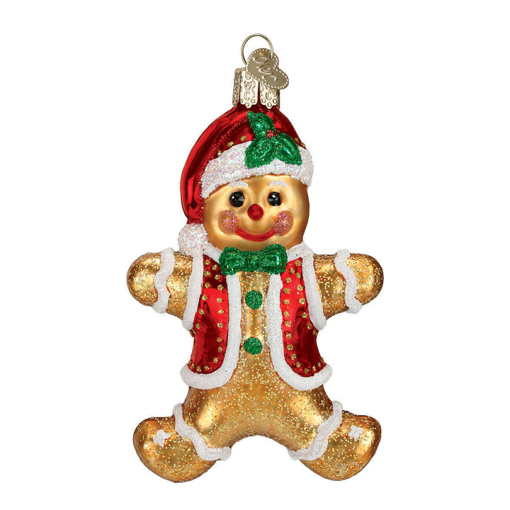 Old World Christmas Gingerbread Boy Blown Glass Ornament