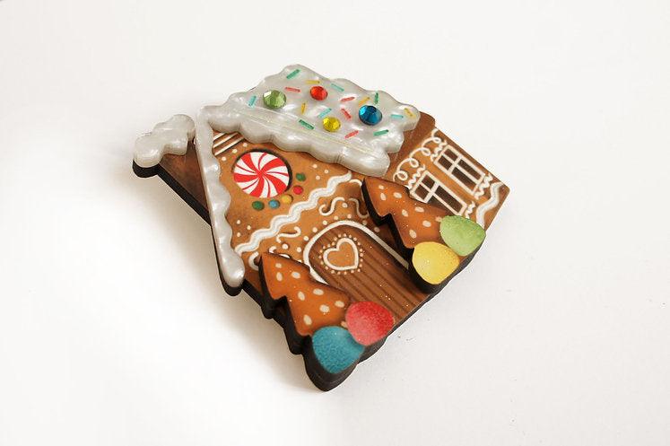 Gingerbread House Brooch by LaliBlue - Quirks!