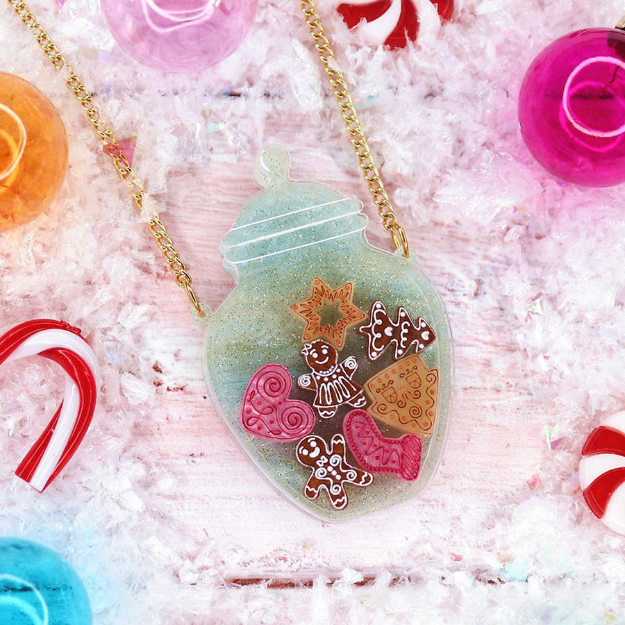 Gingerbread Jar Necklace by Kimchi and Coconut image