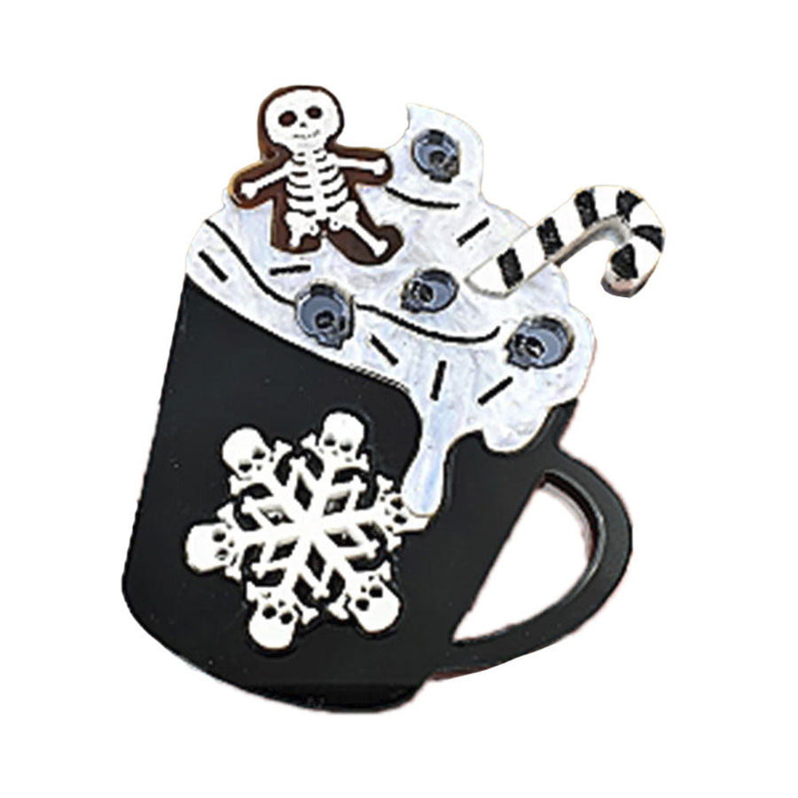 Gingerdead Latte Brooch by Cherryloco Jewellery 1