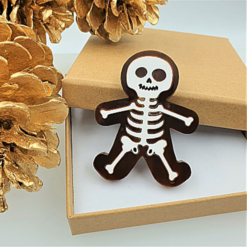 Gingerdead Man Brooch by Cherryloco Jewellery 2