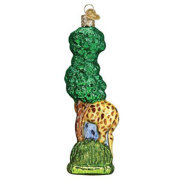Old World Christmas Giraffe Blown Glass Ornament