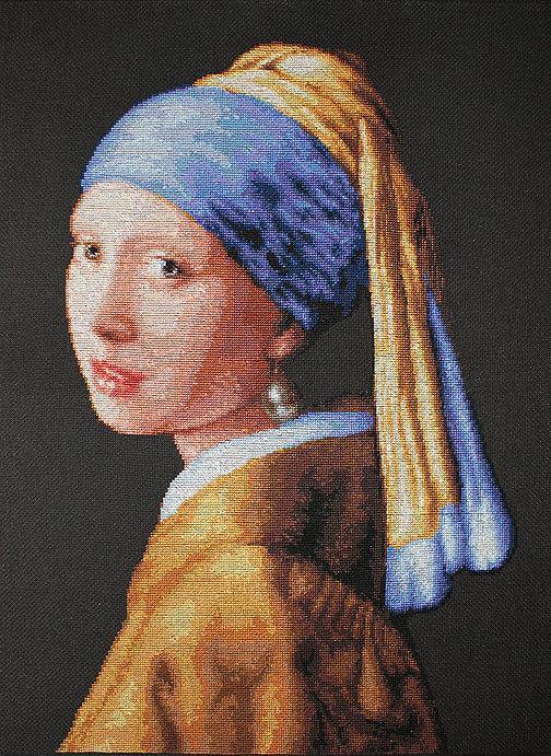 Girl with a Pearl B467L Counted Cross-Stitch Kit