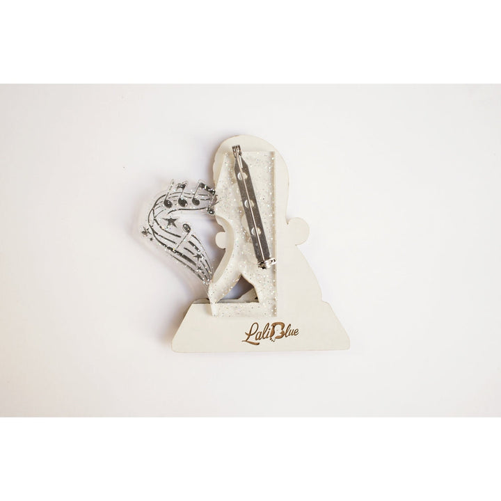 Girl with A Record Player Brooch by Laliblue 5