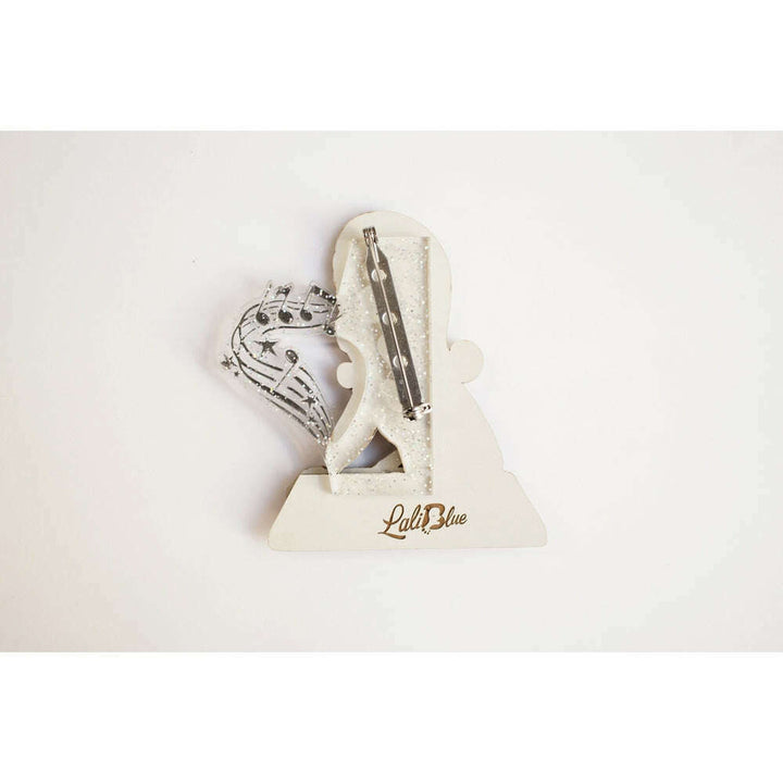 Girl with A Record Player Brooch by Laliblue – view 6