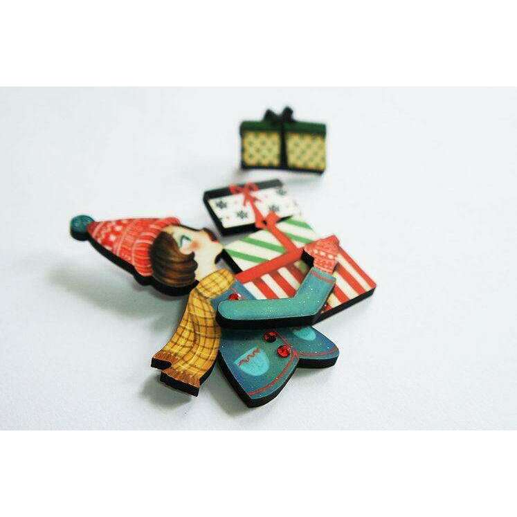 Girl with Gifts Brooch by Laliblue - Quirks!
