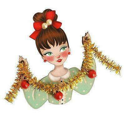 Girl With Tinsel Brooch by LaliBlue - Quirks!
