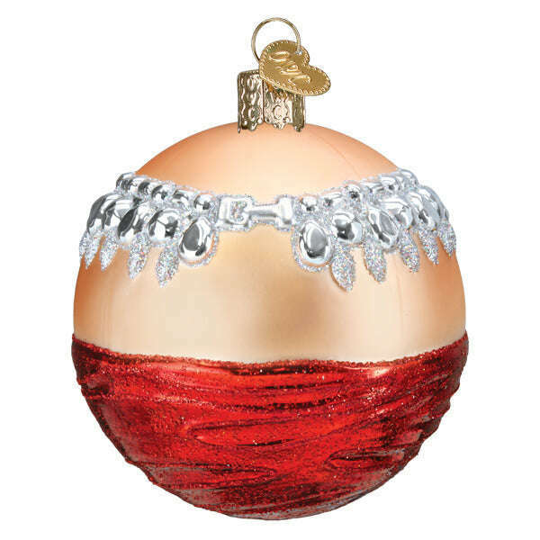 Old World Christmas Girl's Best Friend Round Blown Glass Ornament