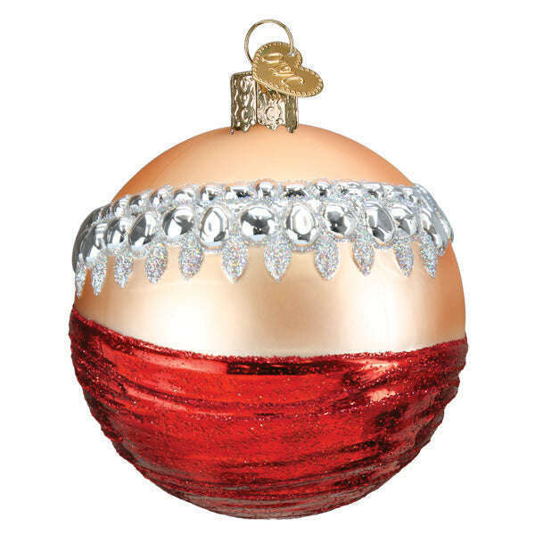 Old World Christmas Girl's Best Friend Round Blown Glass Ornament