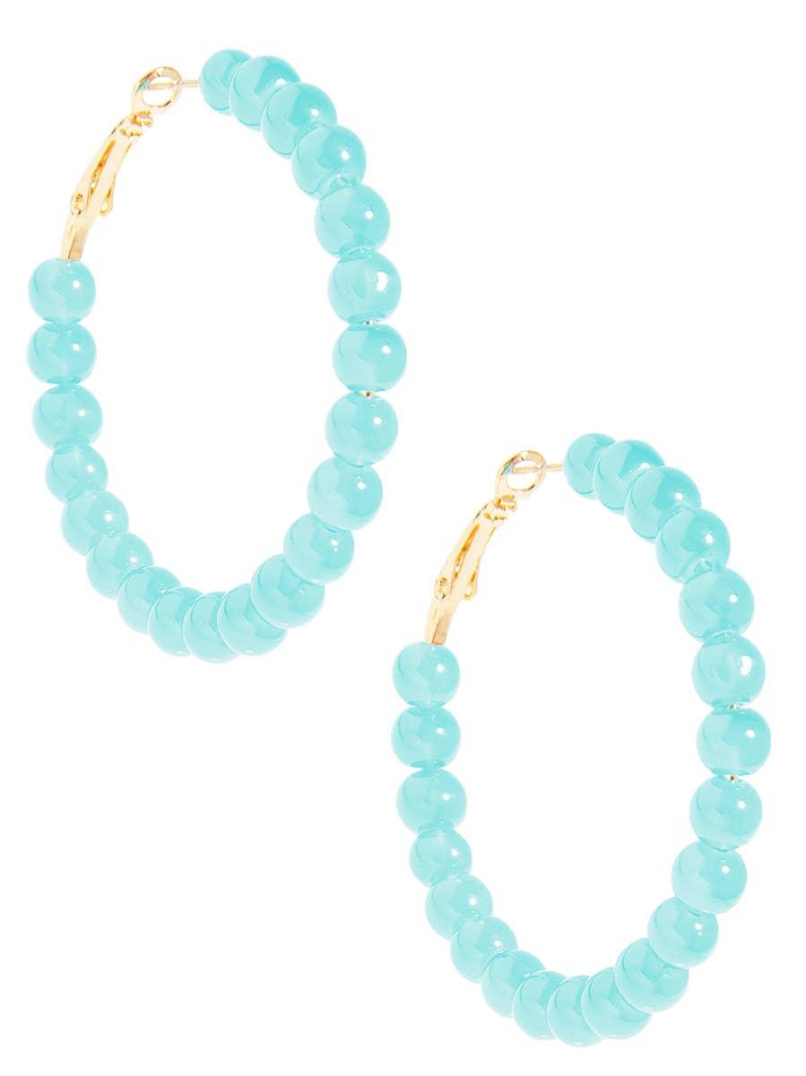 Glass Bead Hoop Earrings - Quirks!