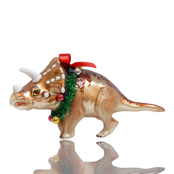 Glass Dinosaur Ornament by December Diamonds