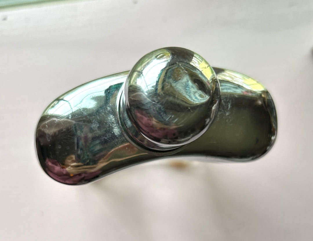 Chrome cap top view