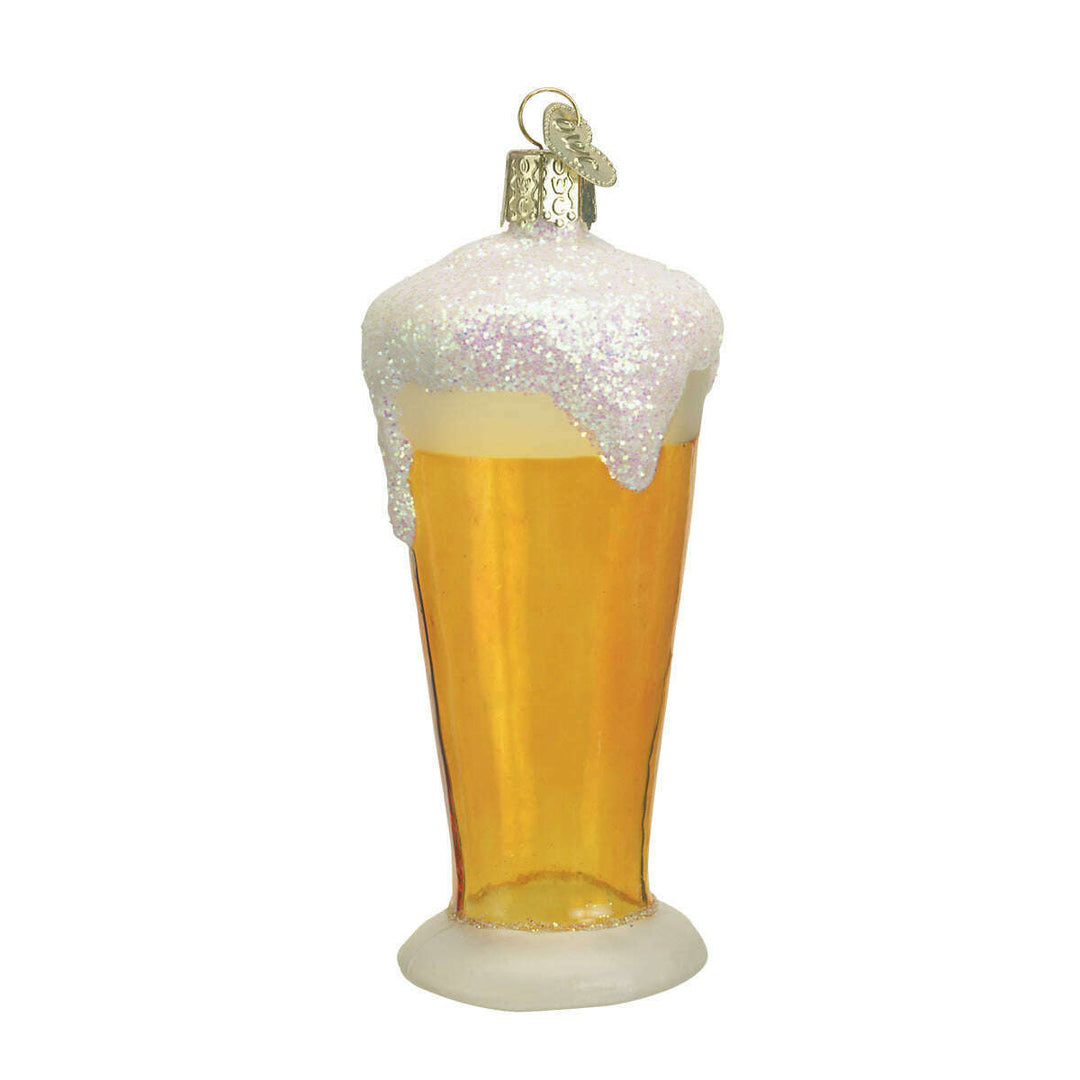 Old World Christmas Glass Of Beer Blown Glass Ornament
