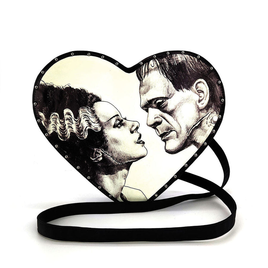 Glow In The Dark Heart Shape Frank W/ Bride Backpack by Book Bags