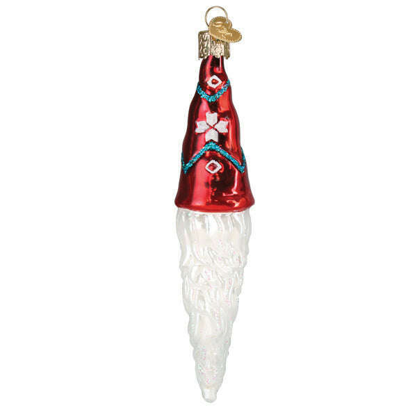 Old World Christmas Gnomecicle Blown Glass Ornament