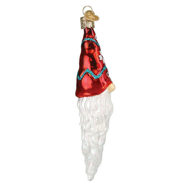 Old World Christmas Gnomecicle Blown Glass Ornament