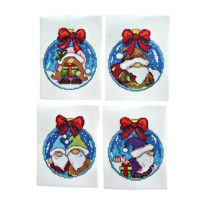 Gnomes in a Bauble 205CS Counted Cross-Stitch Kit