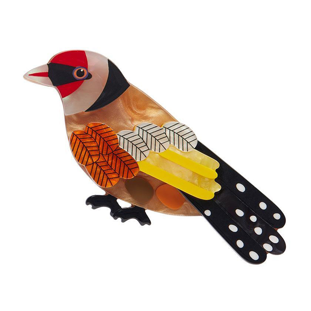 Go for Goldfinch Brooch by Erstwilder image