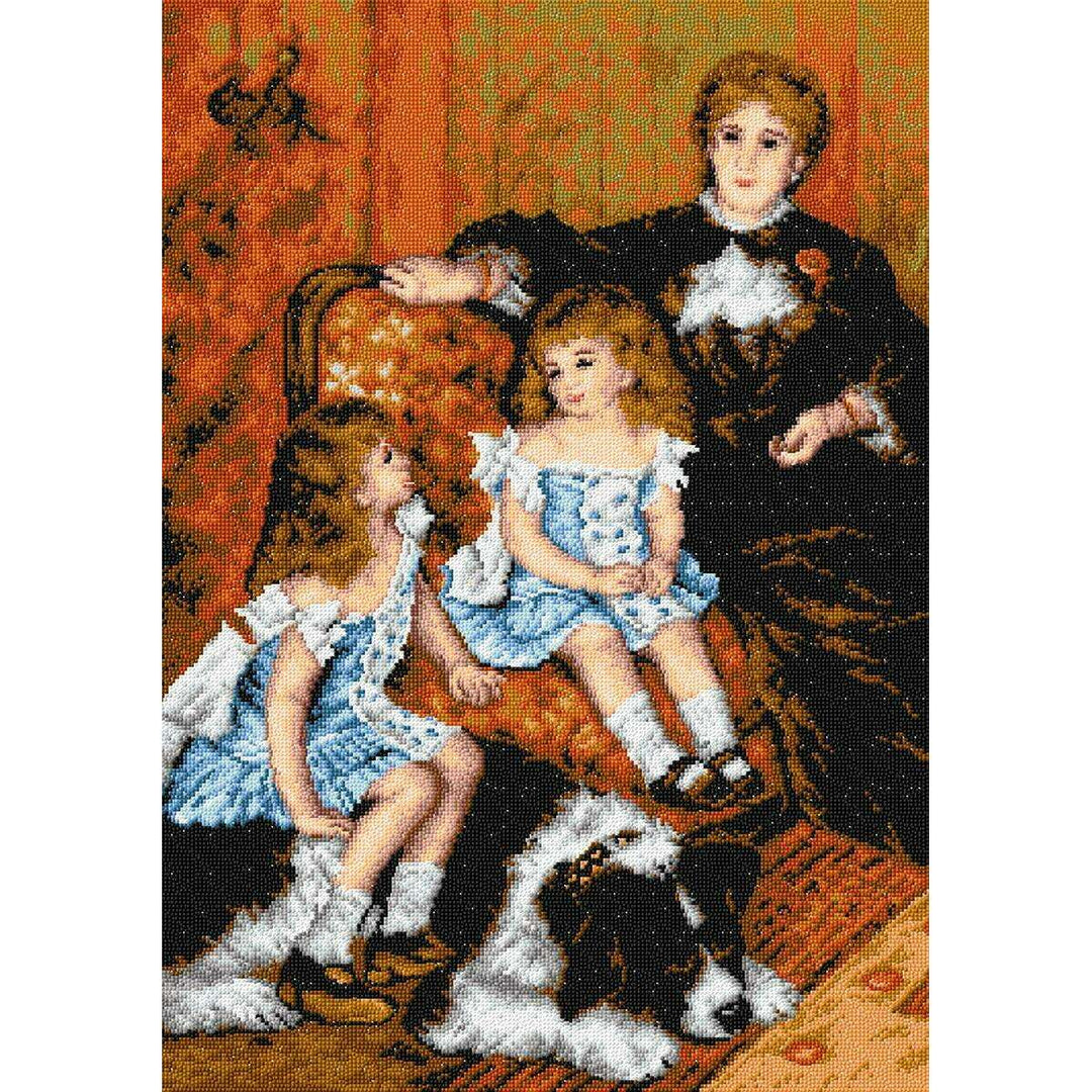 Gobelin canvas for halfstitch without yarn after Auguste Renoir - Mrs. Charpentier with Children 2232R