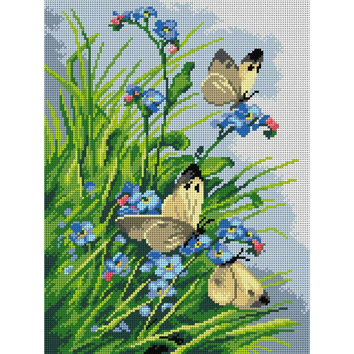 Gobelin canvas for halfstitch without yarn after Catherine Klein - Butterflies 3378J