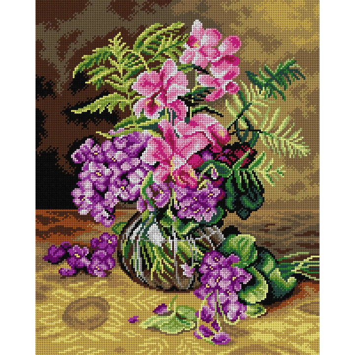 Gobelin canvas for halfstitch without yarn after Clara von Sivers - Still Life 2904M
