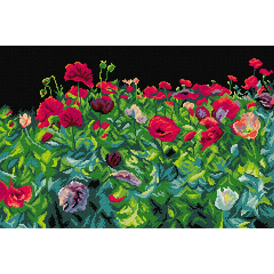 Gobelin canvas for halfstitch without yarn after John Singer Sargent - Poppies 3529Q