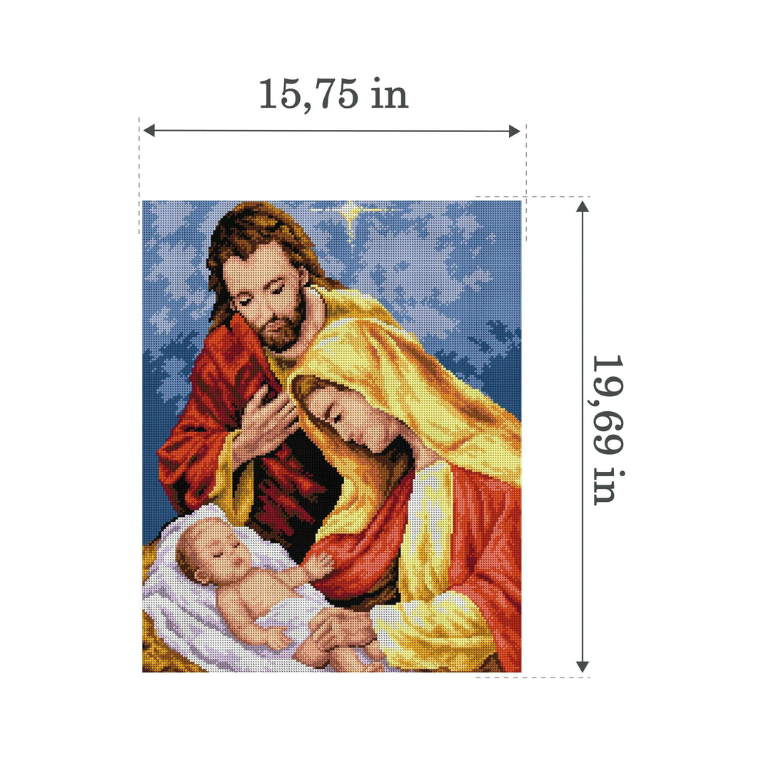 Gobelin canvas for halfstitch without yarn Birth of Christ 2525M