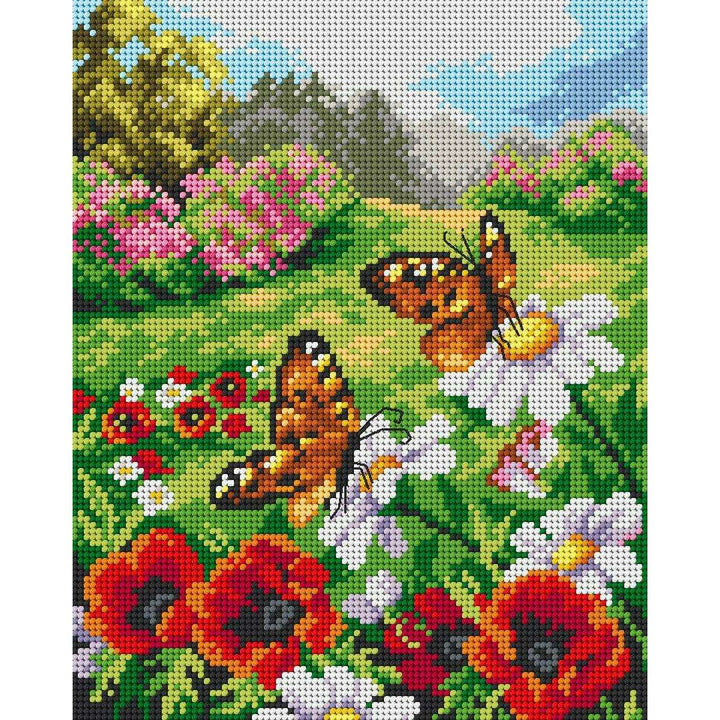 Gobelin canvas for halfstitch without yarn Butterflies in the Meadow 2628H