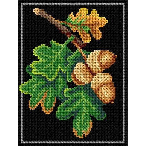 Gobelin canvas for halfstitch without yarn  Oak 3247F - Printed Tapestry Canvas