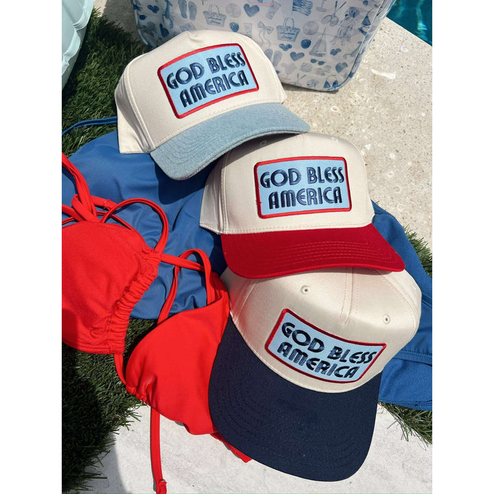 God Bless America - Vintage Trucker Hat