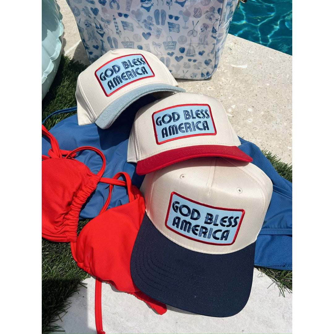 God Bless America - Vintage Trucker Hat