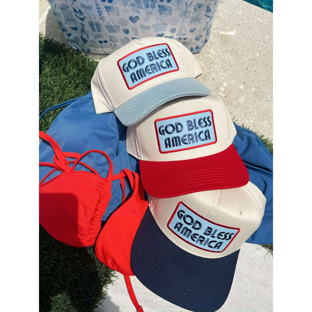 God Bless America - Vintage Trucker Hat