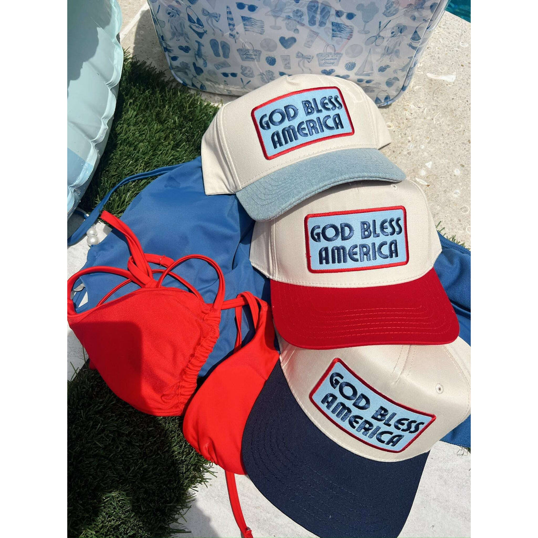 God Bless America - Vintage Trucker Hat