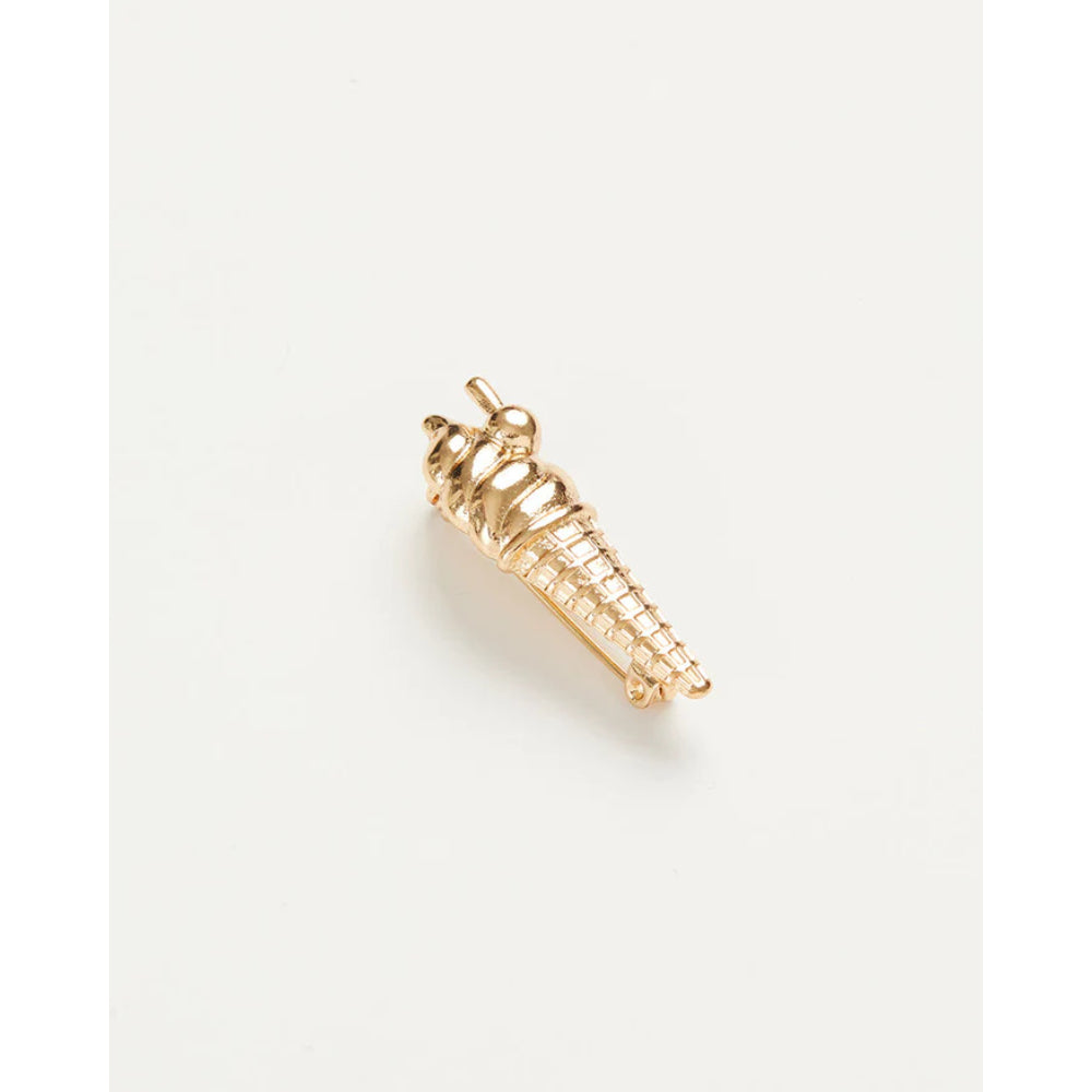 Gold Ice Cream Brooch by Fable England 