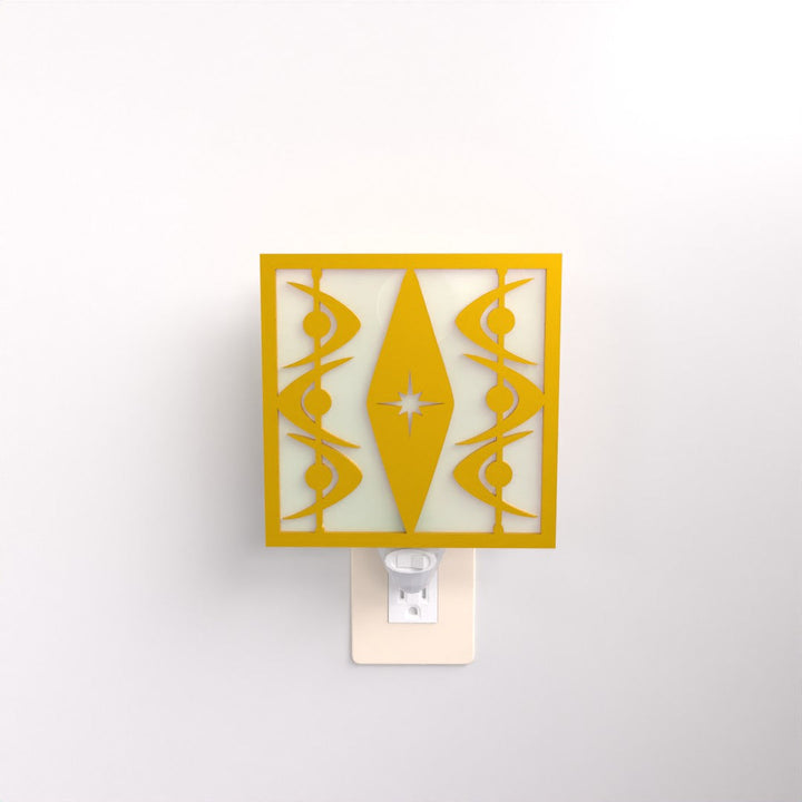 Diamond Starburst Midcentury Night Light