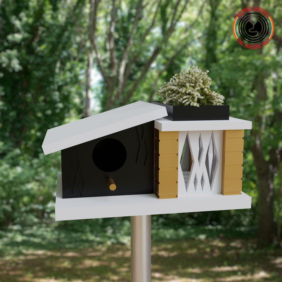 Midcentury Modern Birdhouse The Addison