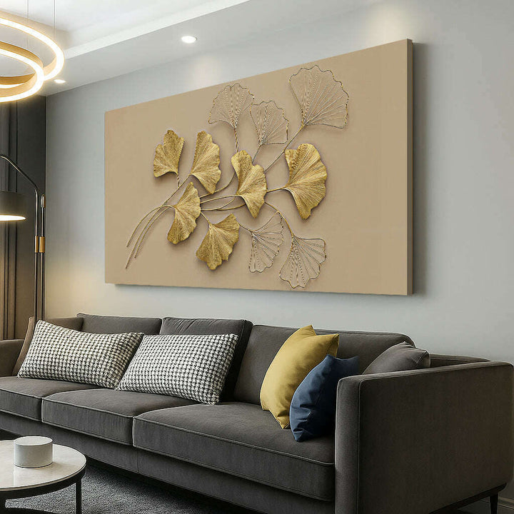 Golden Botanical Wall Art