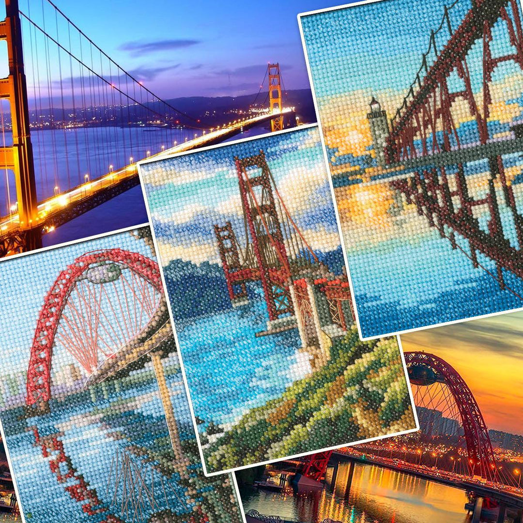 Golden Gate Bridge C302 Counted Cross Stitch Kit