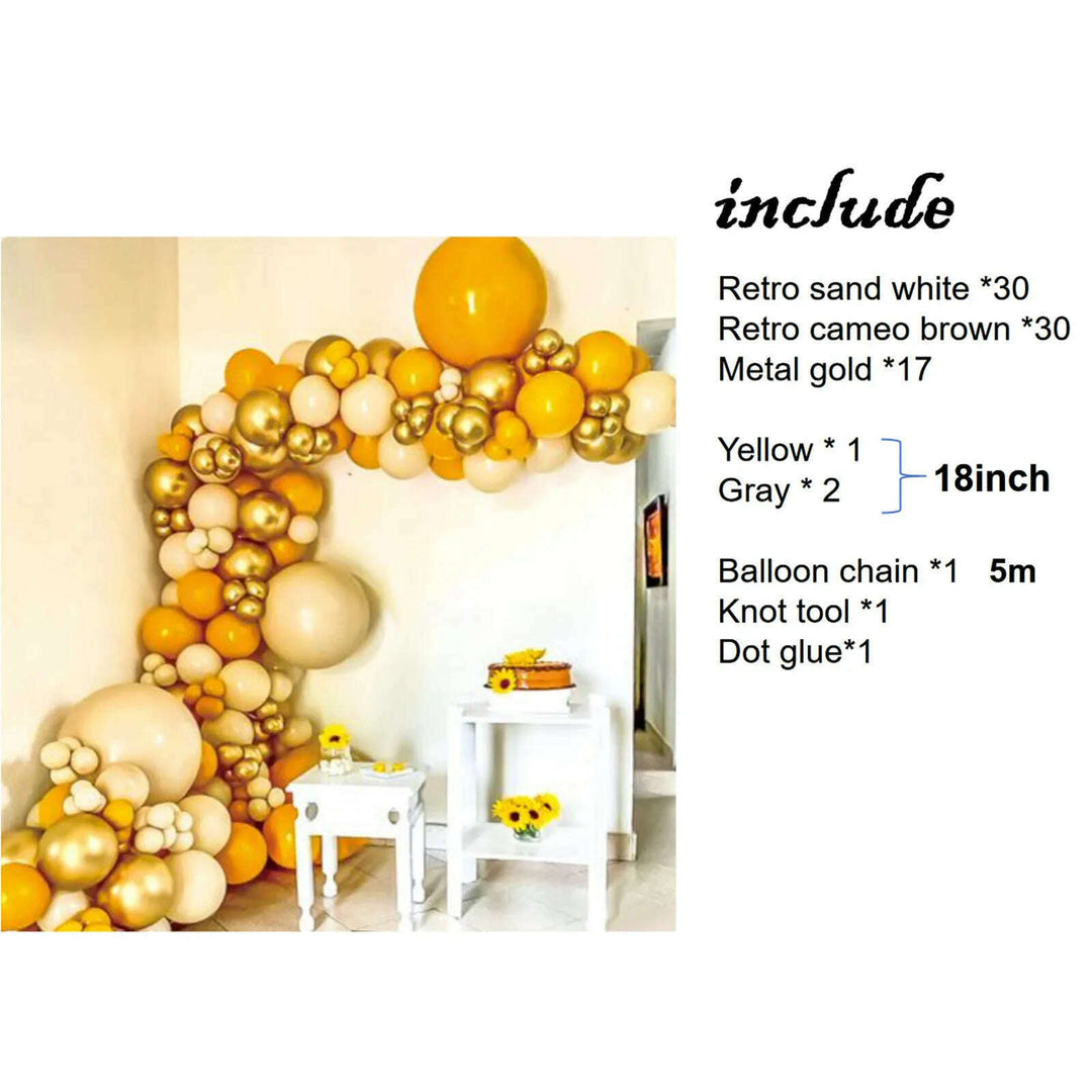 Golden Glow Balloon Arch Set F07M2-34 EMB0142